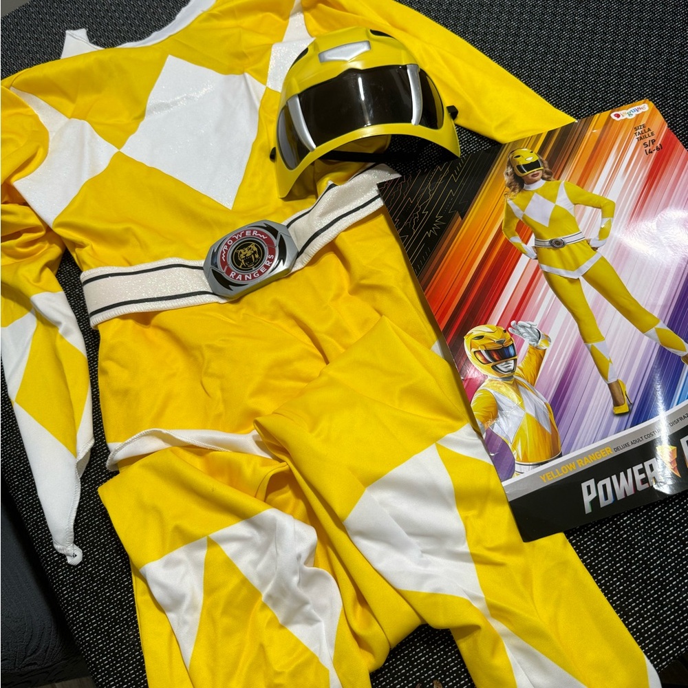 Yellow and White Costume with Helmet